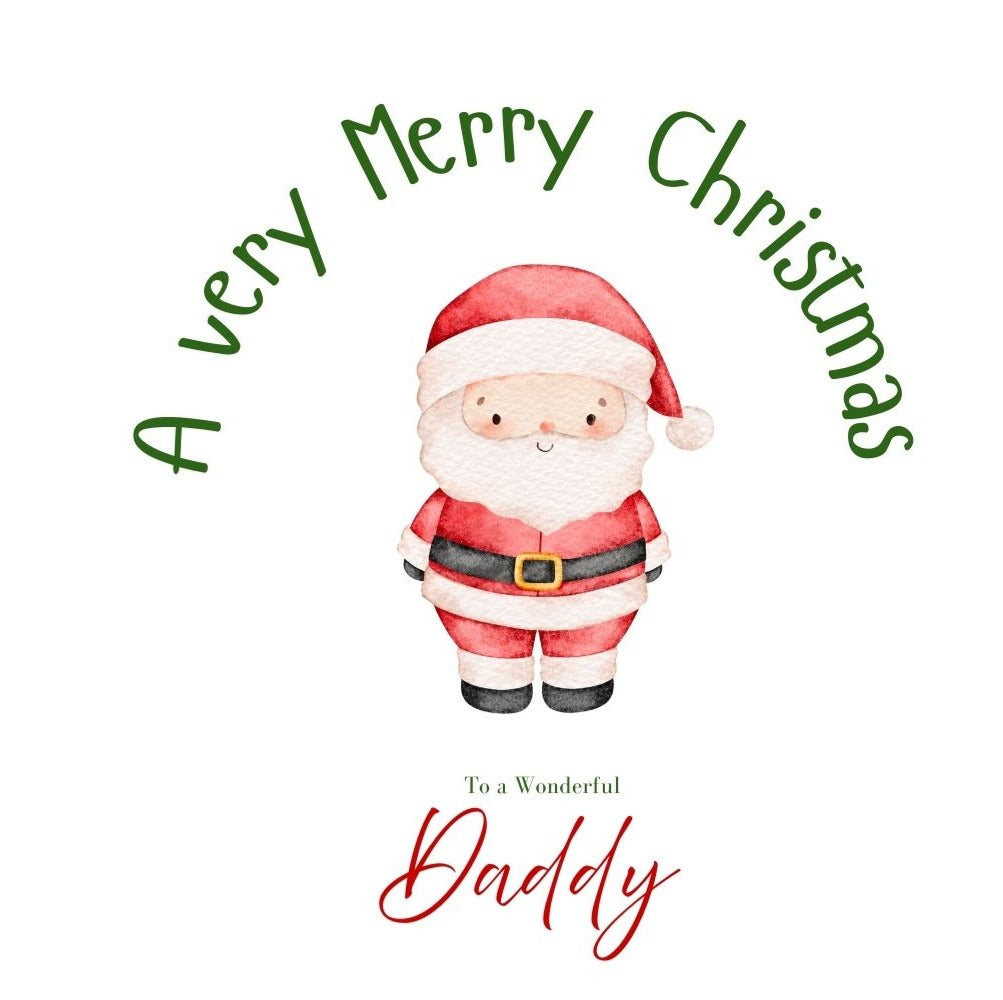 Personalised Santa Christmas Card